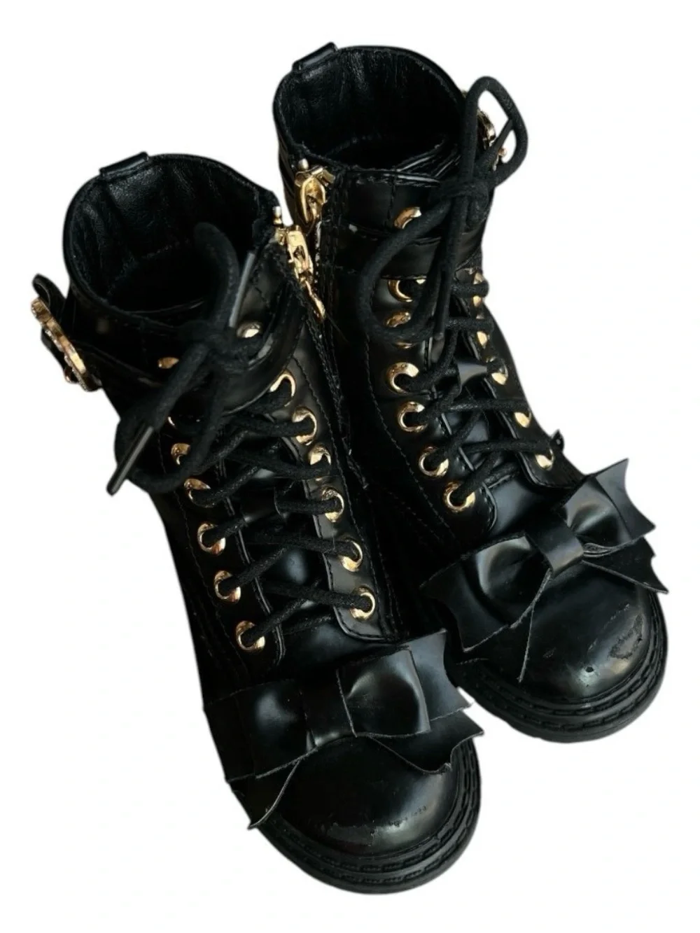 Angel face size 27 Ingrid Bow Boots Black
